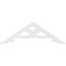 Ekena Millwork Pitch Brontes Architectural Grade PVC Gable Pediment, 36"W x 6"H x 1"P (4/12) GPP036X006X100BRO - alternate 2